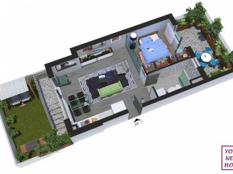 Double Studio, ground floor