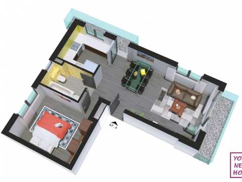 2 Room Apartment, 1st floor