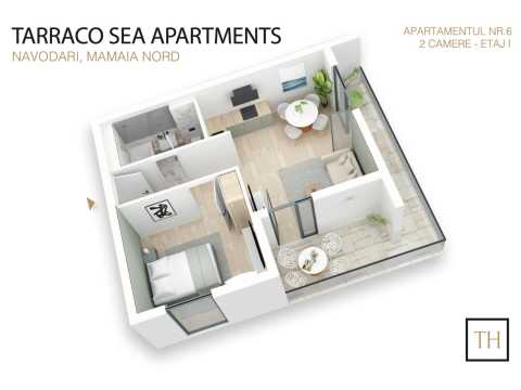Apartament 2 camere, etaj 1