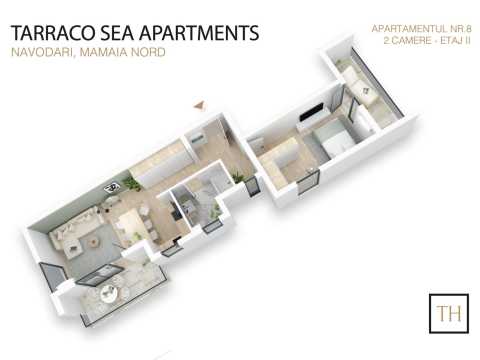 Apartament 2 camere, etaj 2